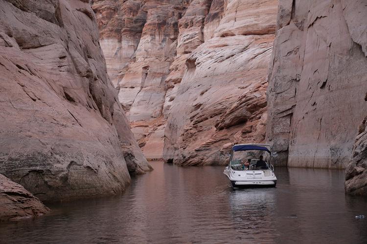 Dropping Lake Powell levels reveal 'crime against nature'