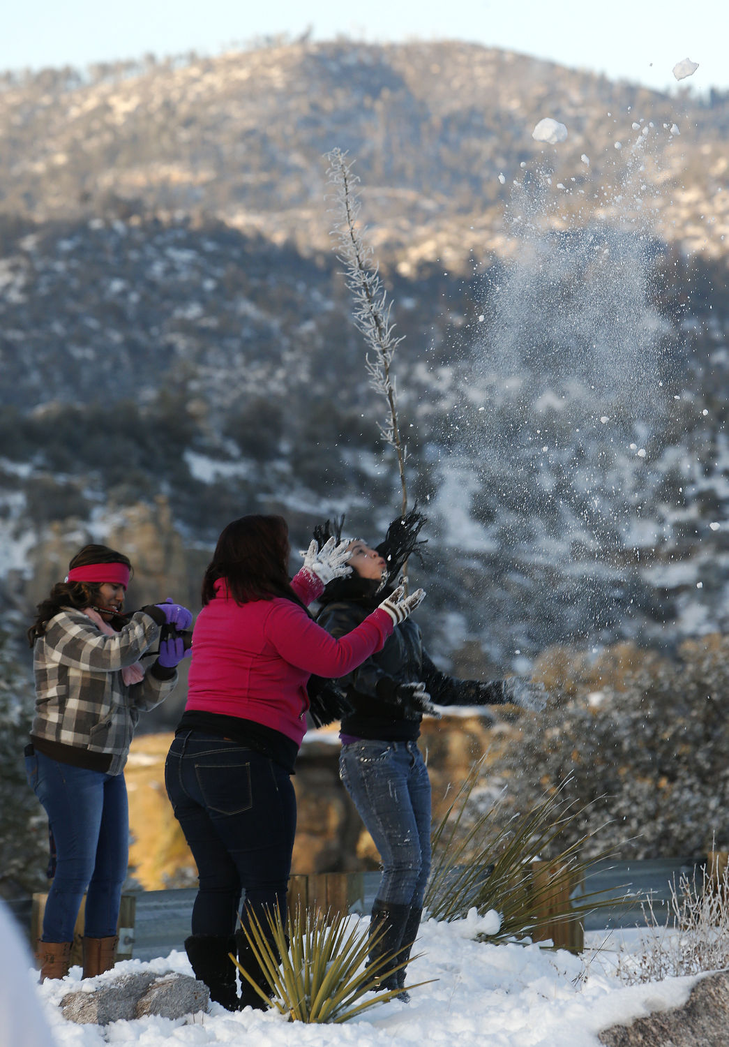Photos Snowfall in Tucson, Arizona, California News
