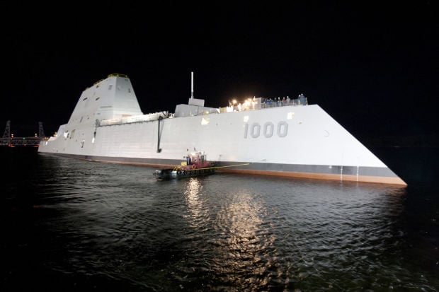 Photos Navy S New Deadly Stealth Destroyer Launched National News Tucson Com