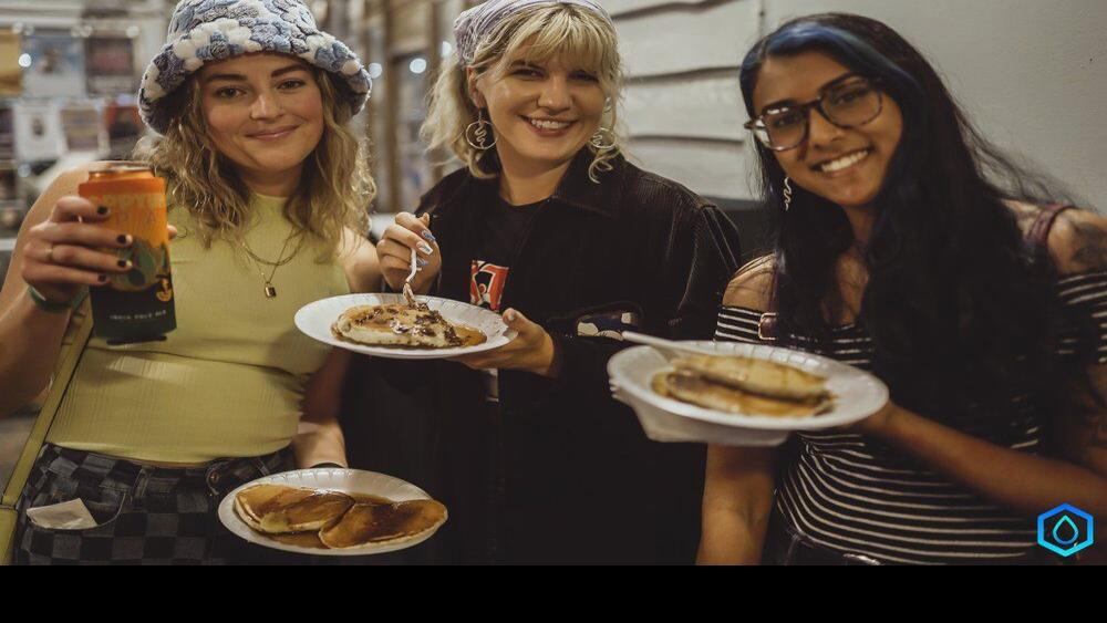 This popup art gallery serves allyoucaneat pancakes??? to do