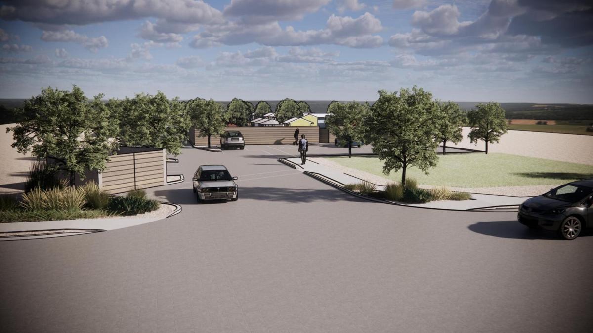 Artist rendering of The Homing Project's midtown village