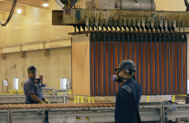 Copper hits a record closing price  