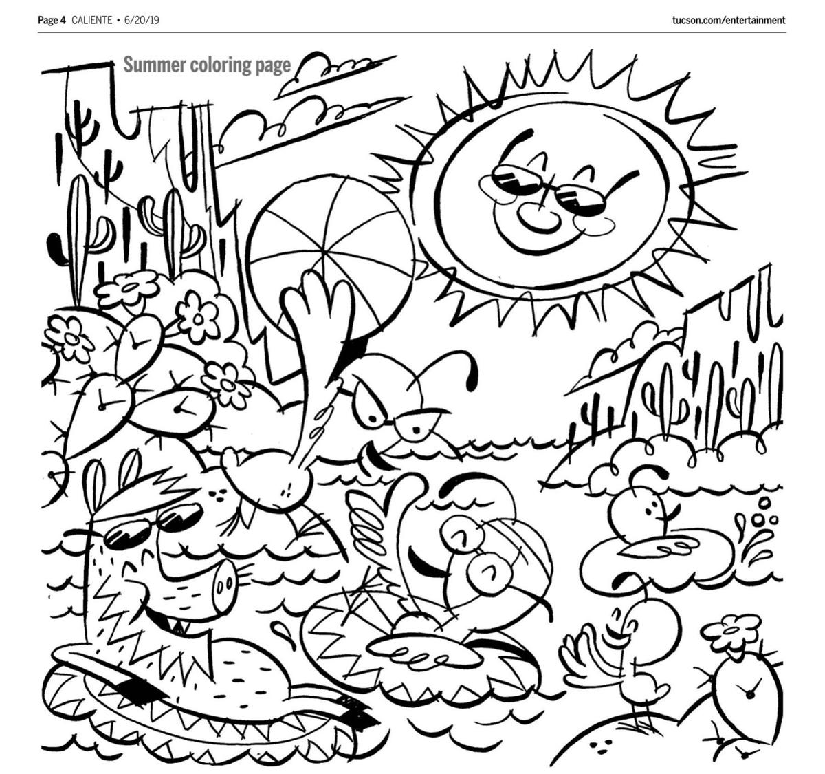 Print Out These 12 Totally Adorable Tucson Themed Coloring Pages Local News Tucson Com
