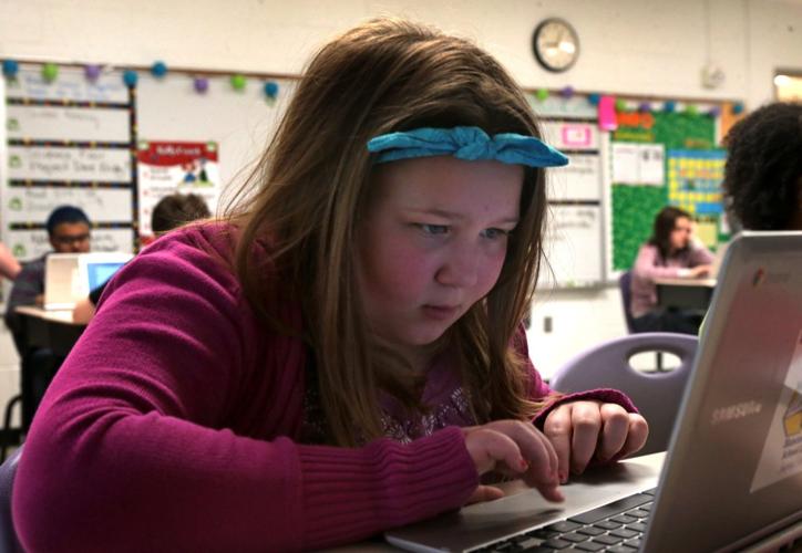 MAP test goes electronic- hands- Lydia