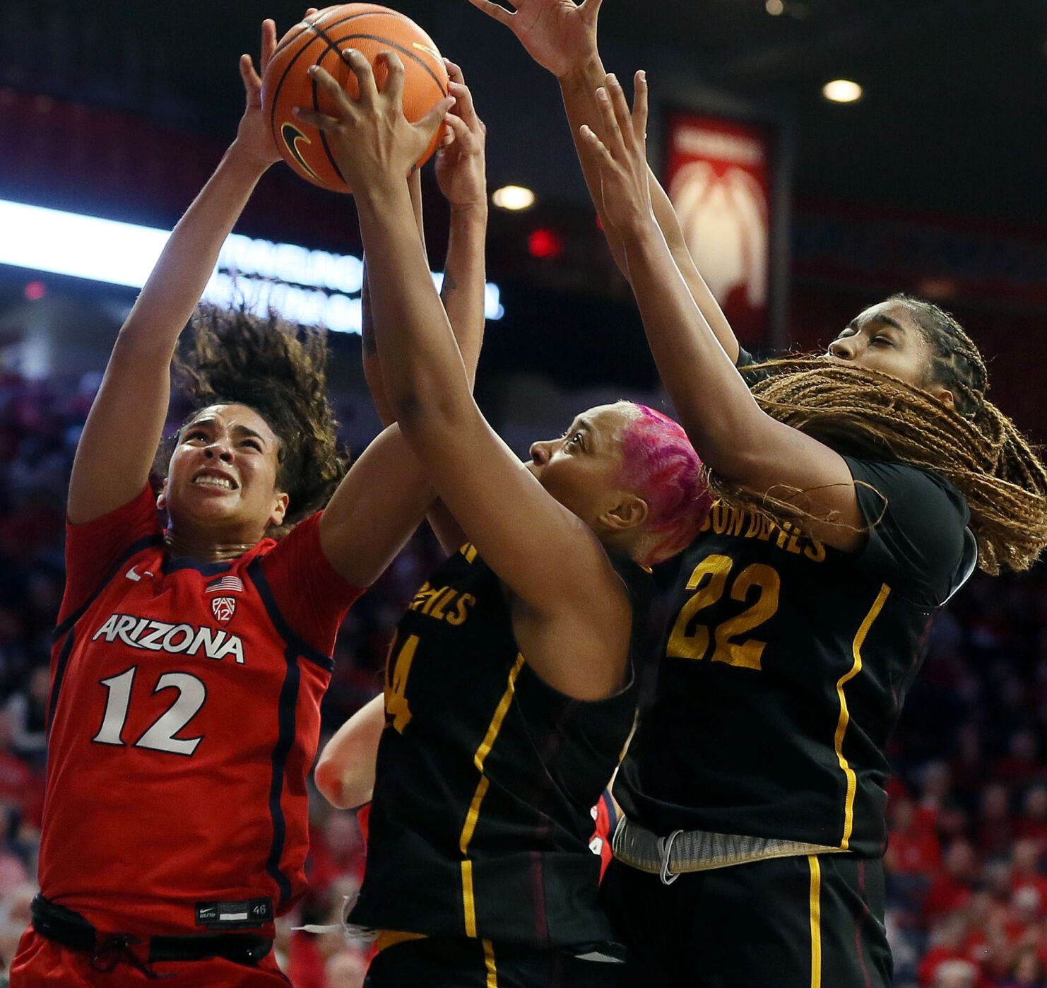 Martinez's 18 Points, 15 Boards Pace Arizona To Win Over ASU