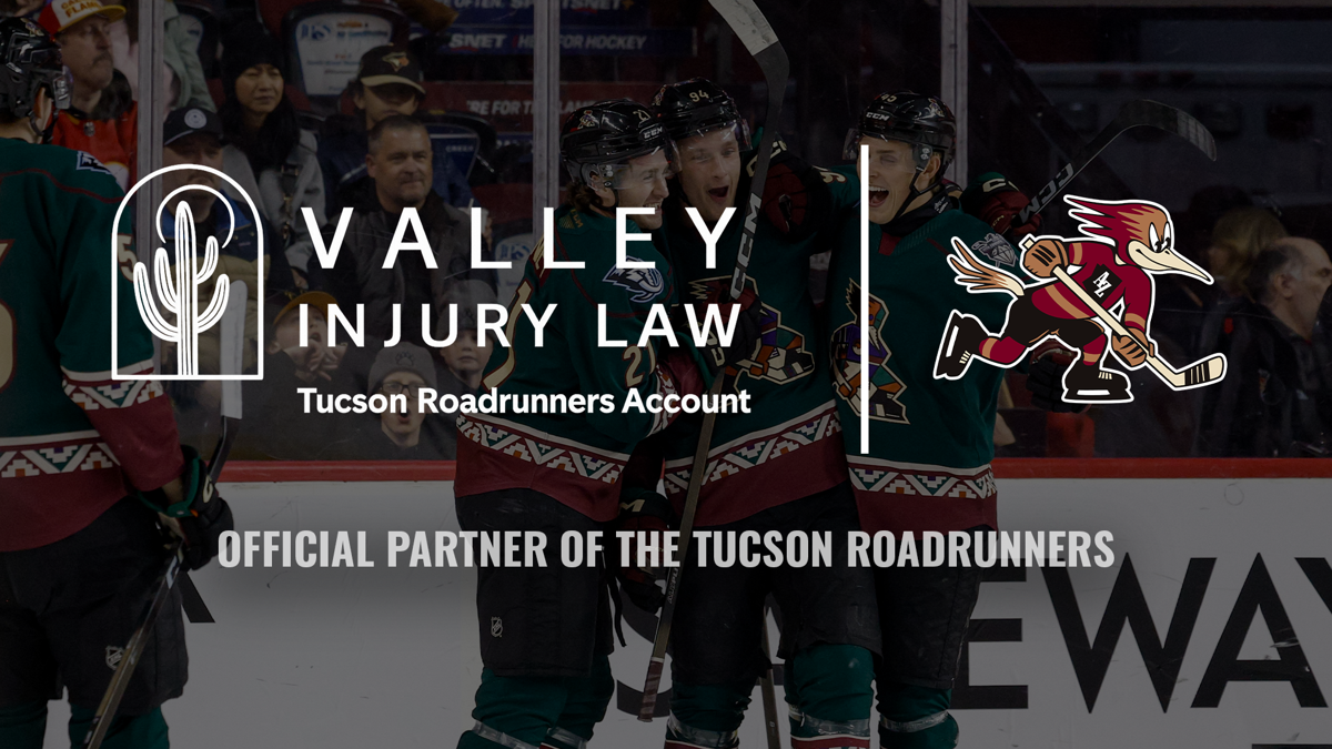 Tucson Roadrunners Name Valley Injury Law as Team’s Jersey Patch Partner in Multi-Year Agreement