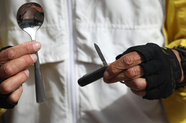 Cyclist Paul Webb, Tucson, 2021