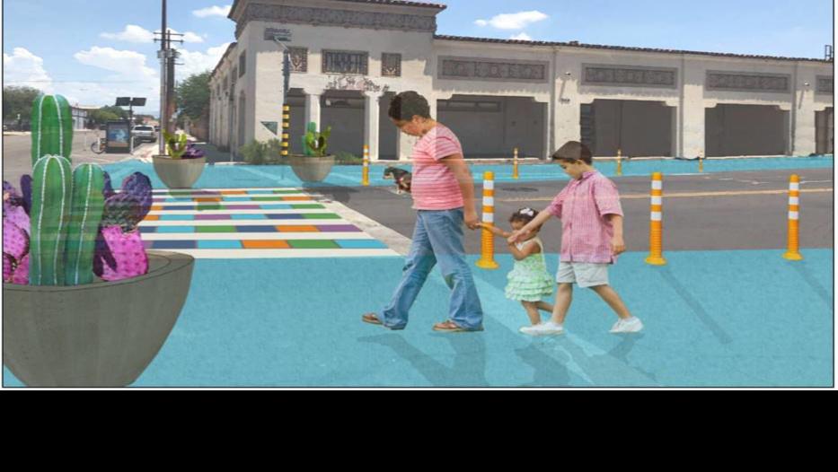 Bright paint and potted plants part of plan to transform Tucson