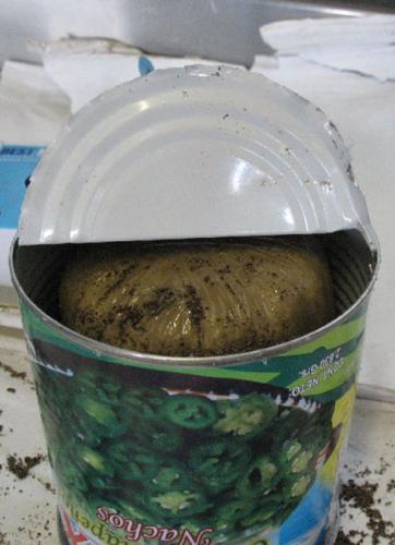 Marijuana in canned jalapenos