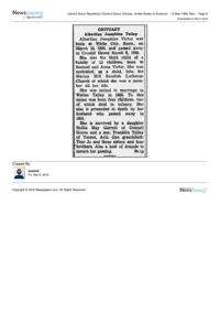 Article in the Council Grove (Kansas) Republican May 12, 1958