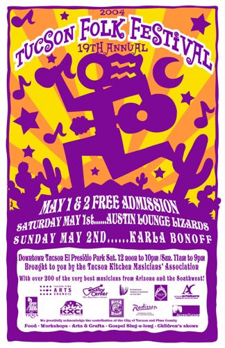 Tucson Folk Festival posters