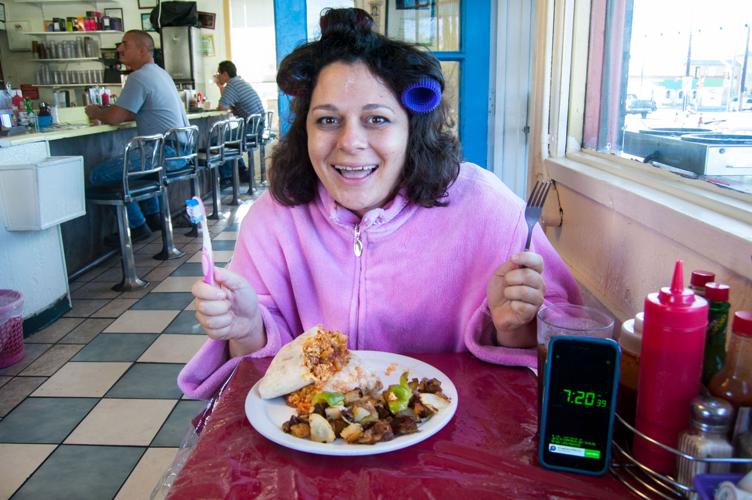 Frank's breakfast burrito