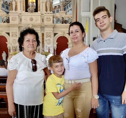 Julia Benitez in church