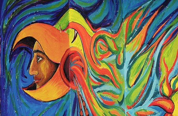 Art's 'eagle' renews his murals and his spirit  