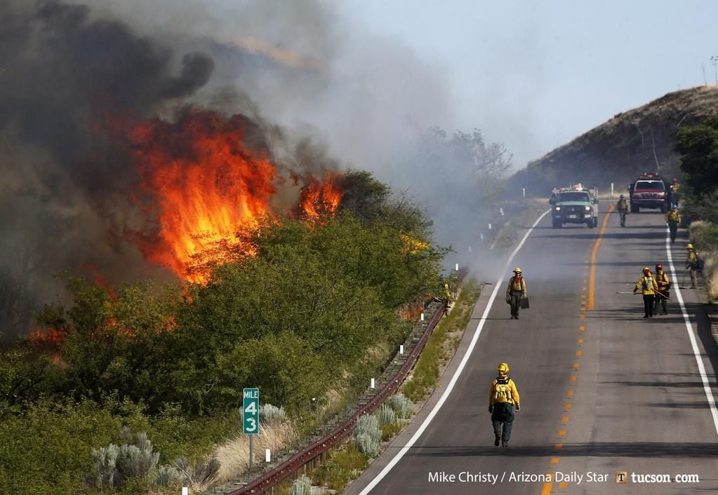 Oak Tree Fire near Sonoita