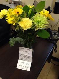 "You are loved," flowers gifted to Tucson Islamic center