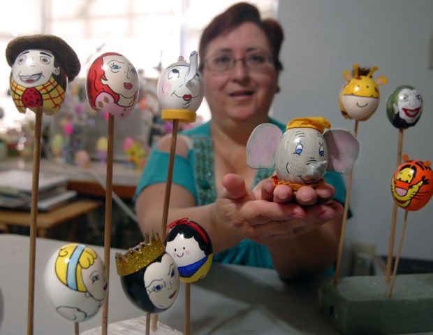 Colorful, artistic eggs