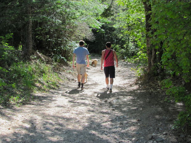 Hikers in Upper Sabino