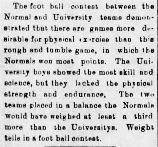 UA football vs. ASU, Territorial Cup game 1, 1899