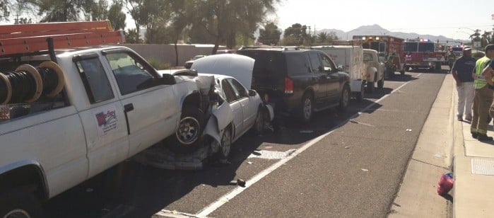 5 Injured In Crash On Tucson's NW Side