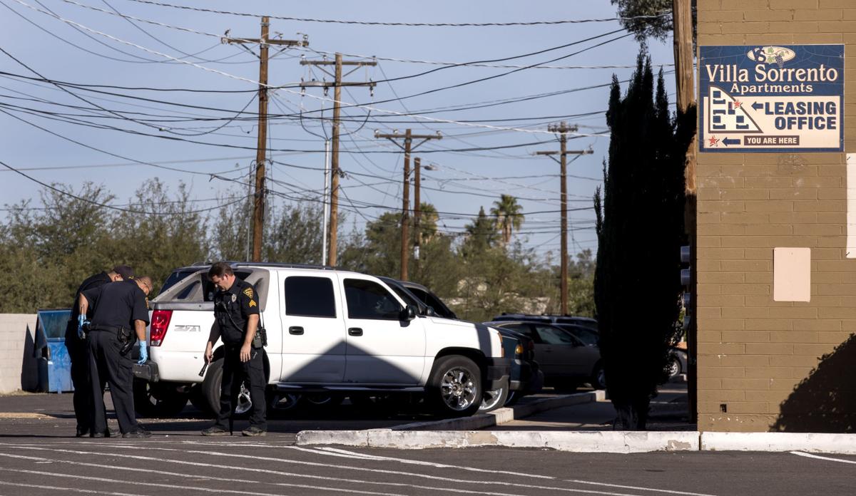 Shooting near Villa Sorrento Apartments