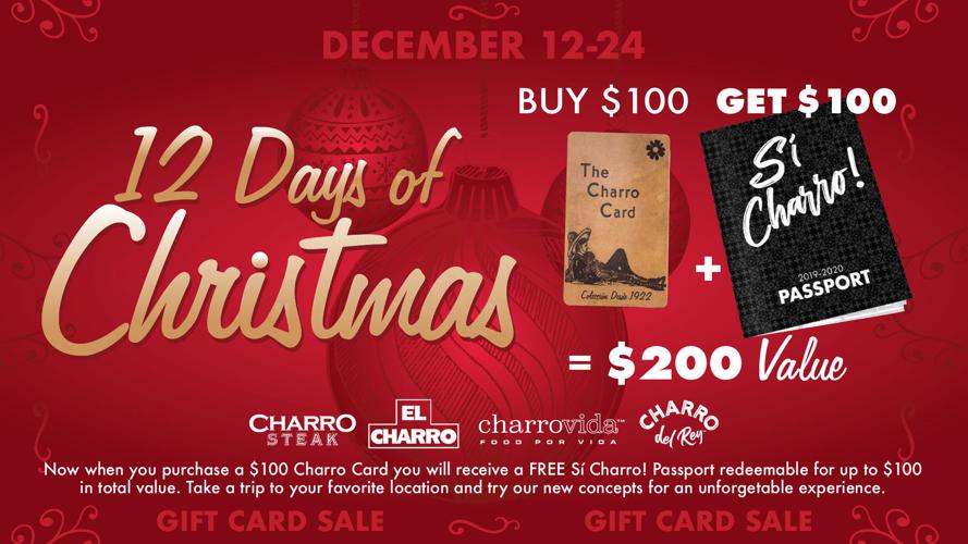 El Charro gift card sponsored