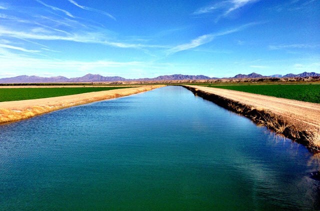 Irrigation district canal