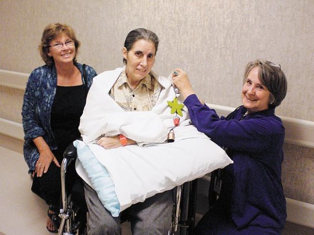 'Amazing' woman, on the mend, gets a bell  