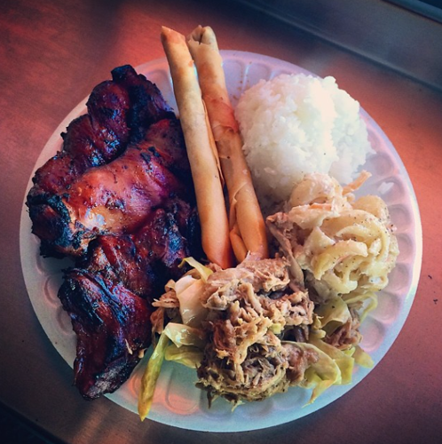 Hawaiian food truck food