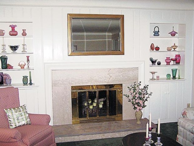 Give old brick fireplace a face-lift  