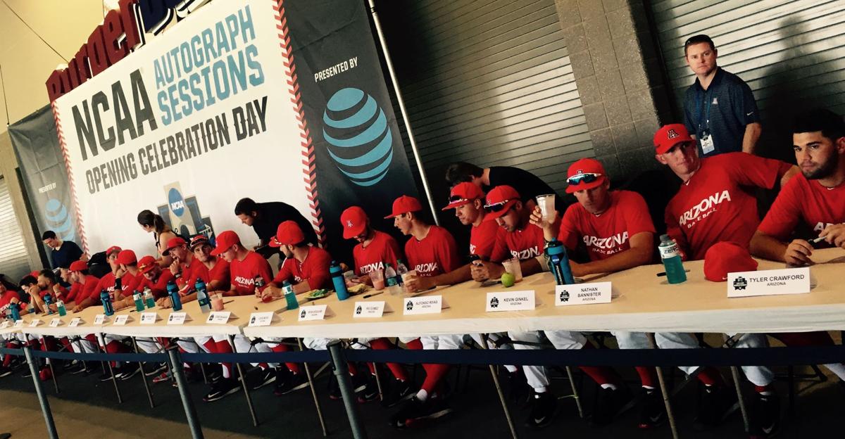 Arizona baseball autograph session at 2016 College World Series