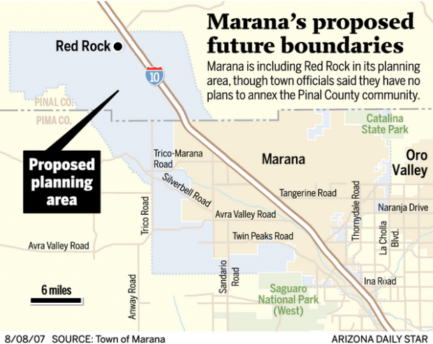 Marana City Limits Map Marana Eyes Pinal County | Northwest | Tucson.com