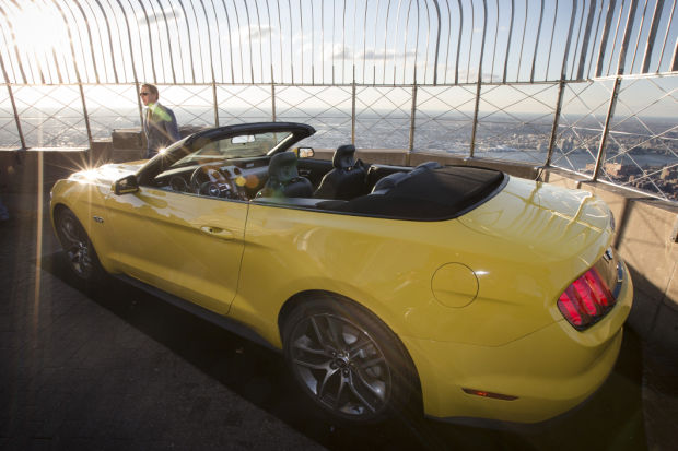Mustang on Empire State Building