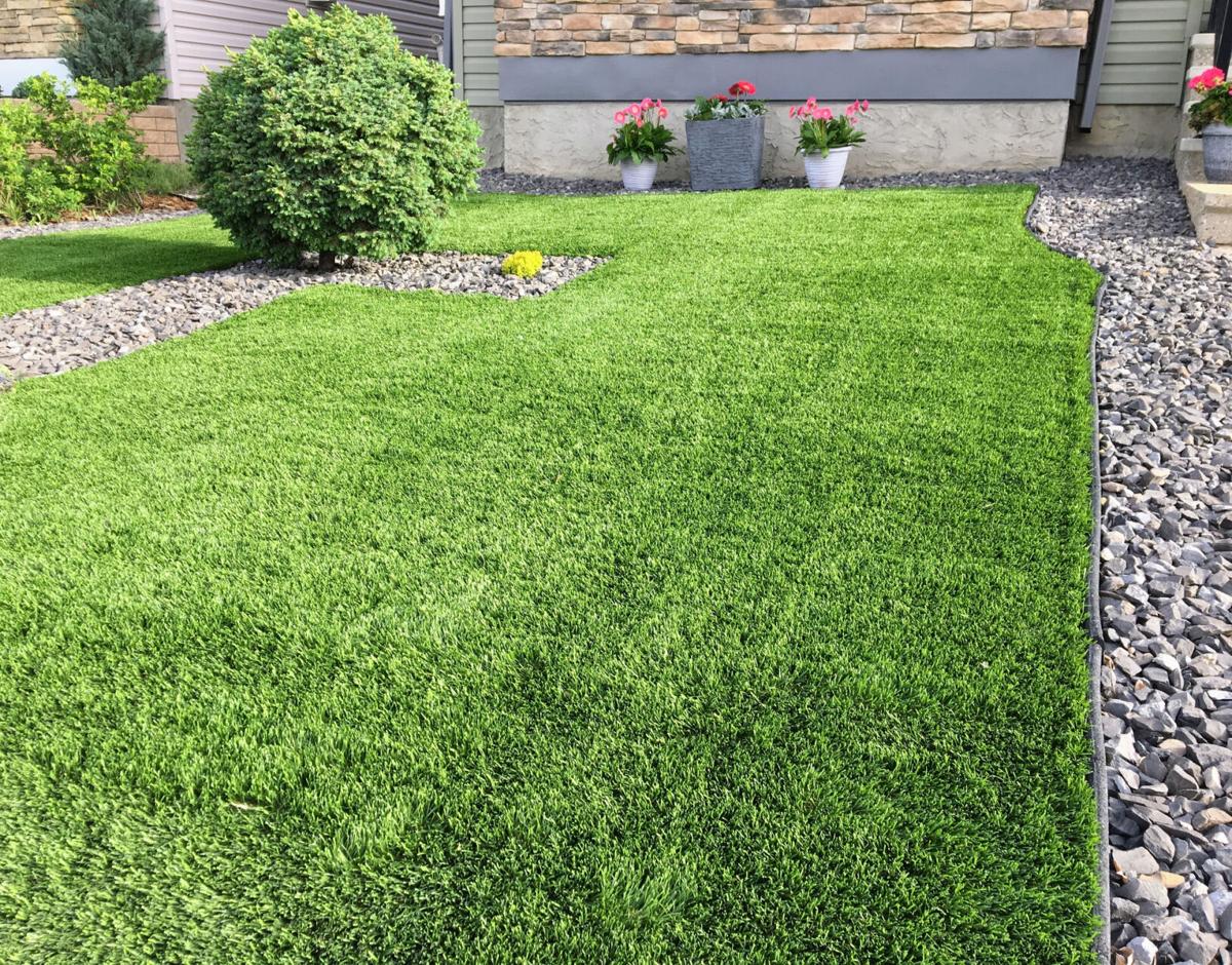 An artificial lawn