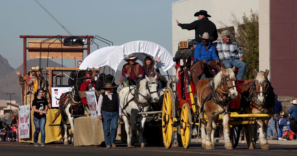 Tucson Rodeo Parade 2,200 people, 650 horses and 128 floats