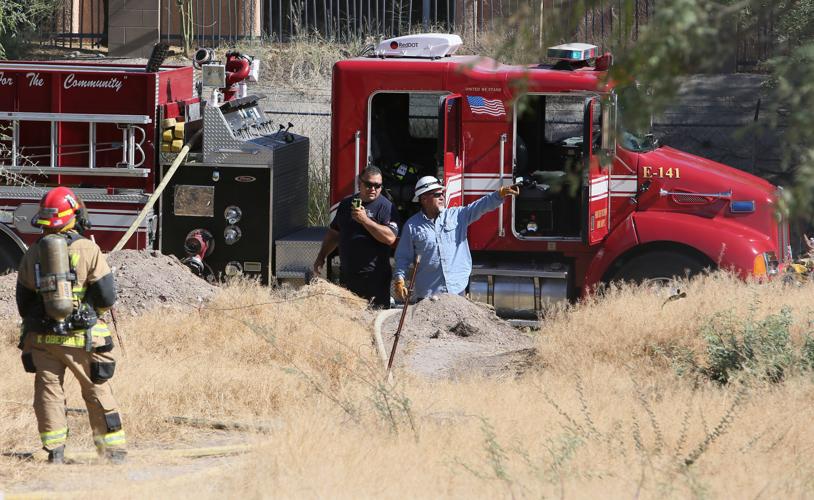 Fire in South Tucson