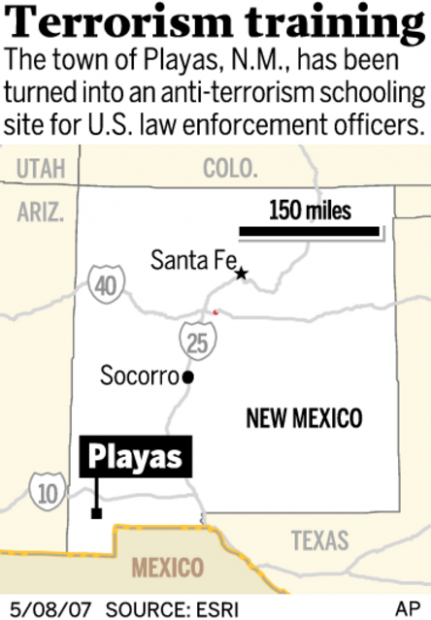 Former town in N.M. now anti-terror training site  