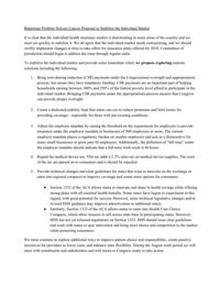 Problem Solvers Caucus plan for health market stabilzation