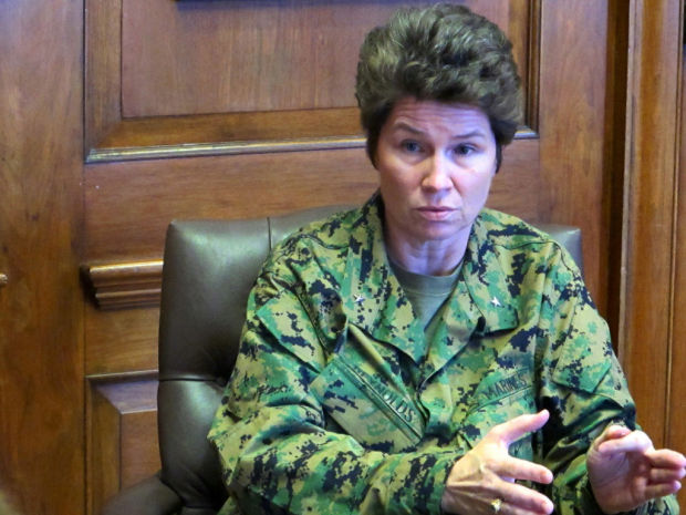 Marines name 1st woman to head basic training site    