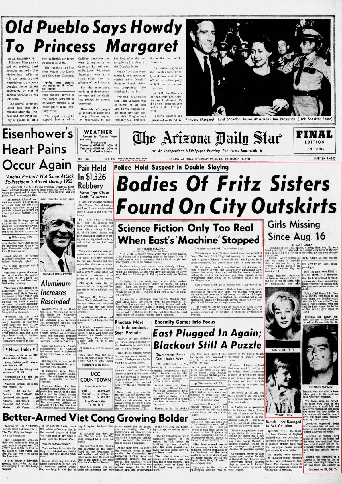 Nov. 11, 1965: Charles Schmid charged with murder