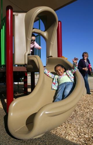Playground is hers for the asking    