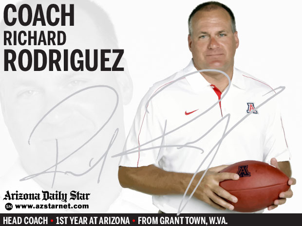 University of Arizona Wildcats head coach Richard Rodriguez