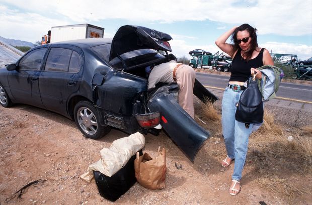 Dust-plagued stretch of Interstate 10