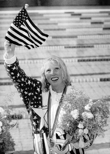 Women's swimming and diving: Crissy Ahmann