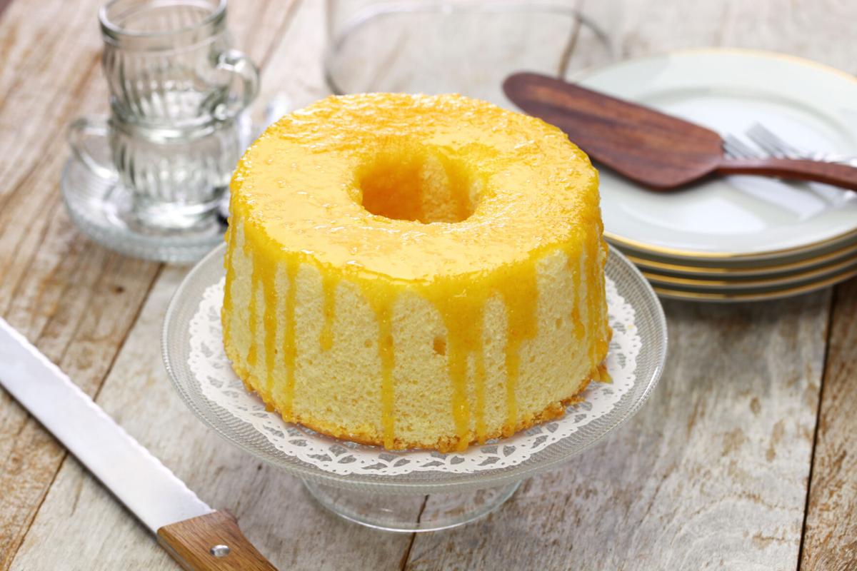 homemade orange chiffon cake
