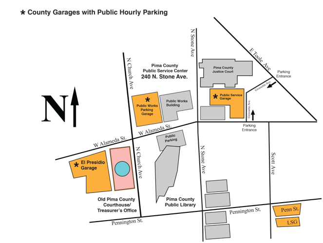Parking garage map
