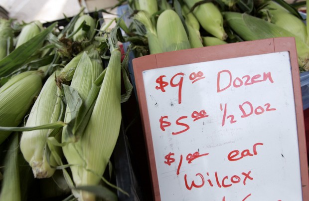 Markets have abundance of corn   