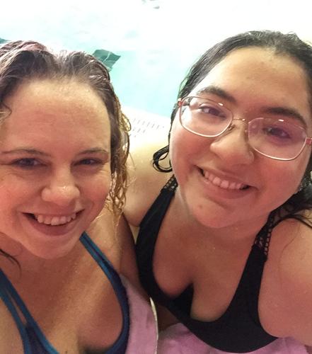 Us at water aerobics