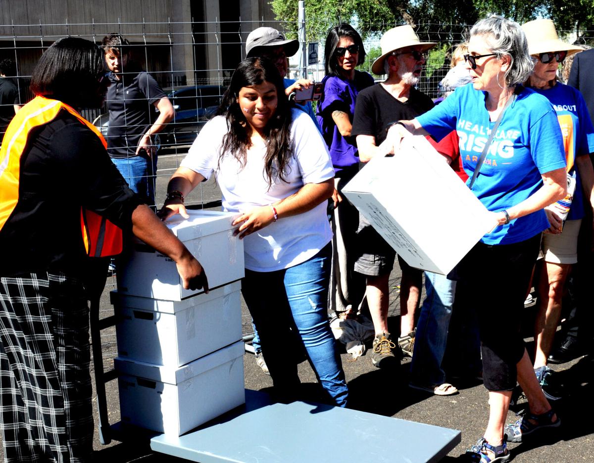 Arizona abortion-rights advocates file 800K signatures to get issue on ballot