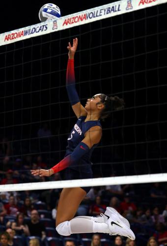 Red and Blue volleyball game